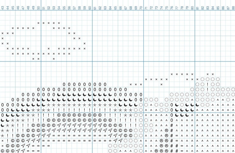 Pink Castle Cross Stitch Pattern PDF With Rainbow in the Sky - Etsy