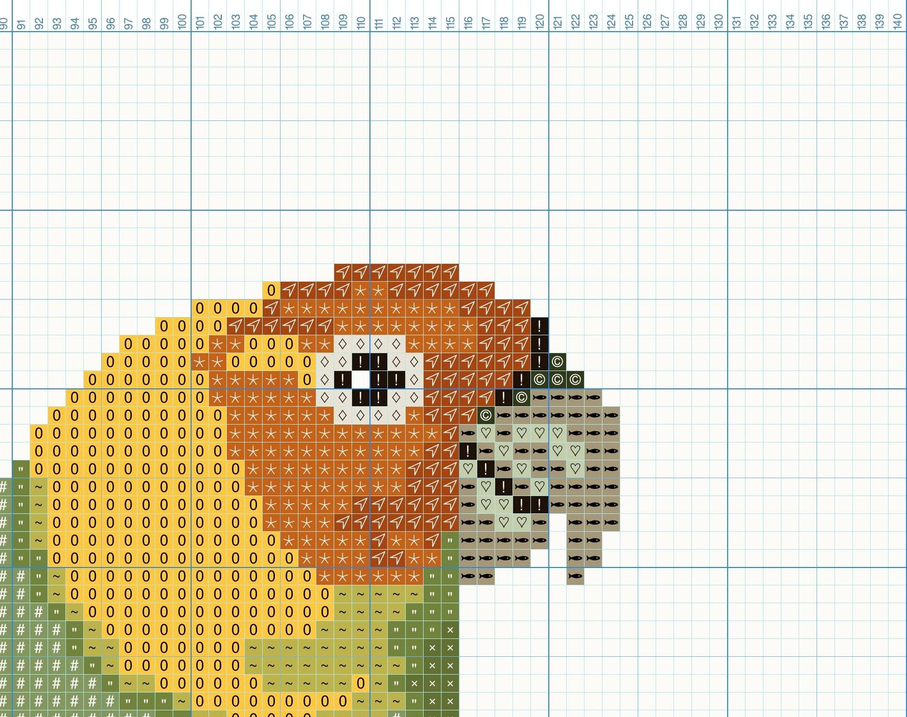 Bird Cross Stitch Pattern PDF: Green Parrot on the Branch - Etsy