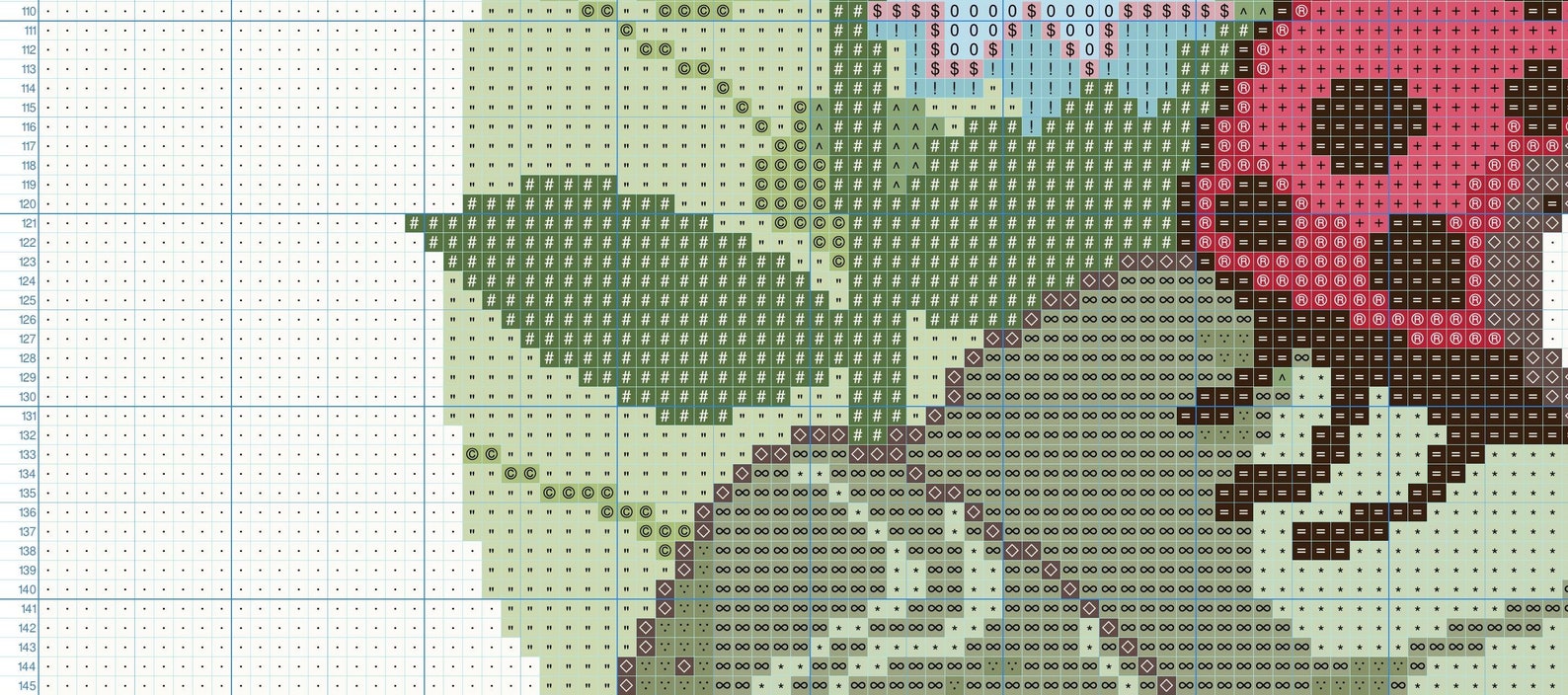 Ladybug Cross Stitch Pattern PDF Cute Children's Picture Etsy