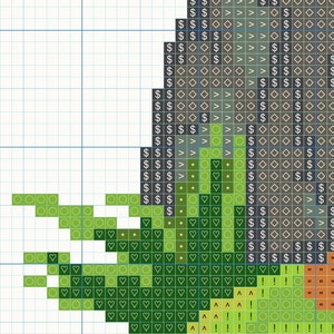 Pink Castle Cross Stitch Pattern PDF With Rainbow in the Sky - Etsy