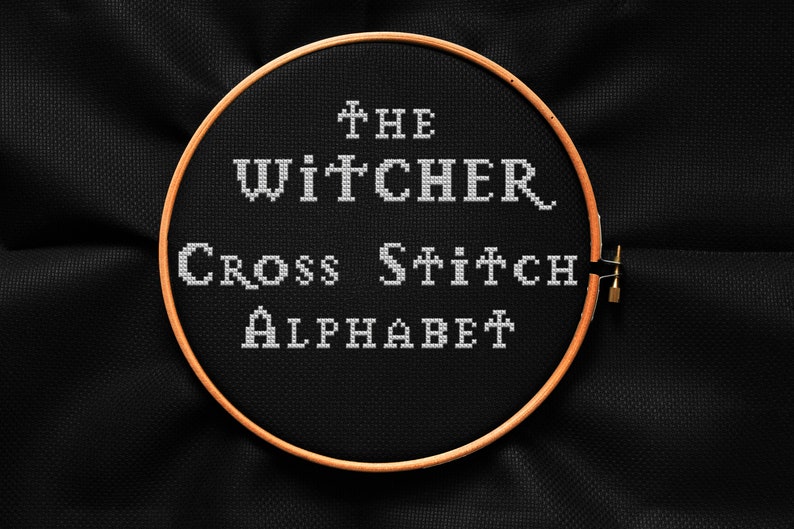 Download The Witcher font cross stitch pattern PDF simple english | Etsy