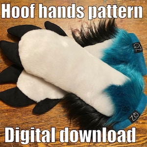 Hooves hands pattern (digital download)