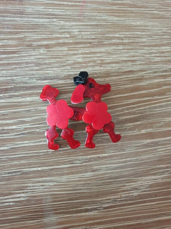 Lea Stein "Poodle" Brooch