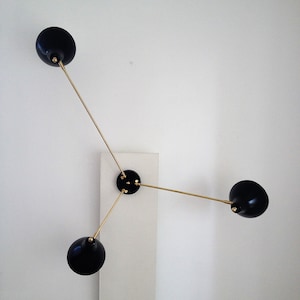 SCONCE - CEILING Light MOUILLE Lamp Mid-Century Arteluce Eames Stilnovo Deco 50s 60s Atomic Italian