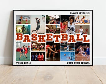 Senior Photo Collage Template, Graduation Keepsake (Editable Canva Template)