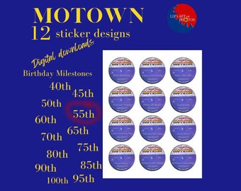 55th BDAY Stickers Motown (unités 24)