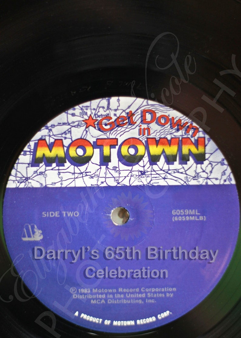 Annonce de célébration d'anniversaire de label personnalisé/personnalisé Motown image 4