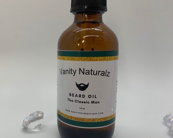 Men Beard Oil - The Classic Man - Hair Growth Oil - Beard Grooming Kit - Beard Care Kit - Natural Beard Oil - Natural Hair Products