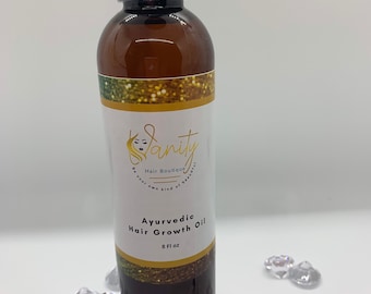 Ayurvedic Indian Herbal Hair Growth Oil - Fenugreek - Moringa - Calendula - Natural Hair Products - Hair Treatment - For All Hair Types