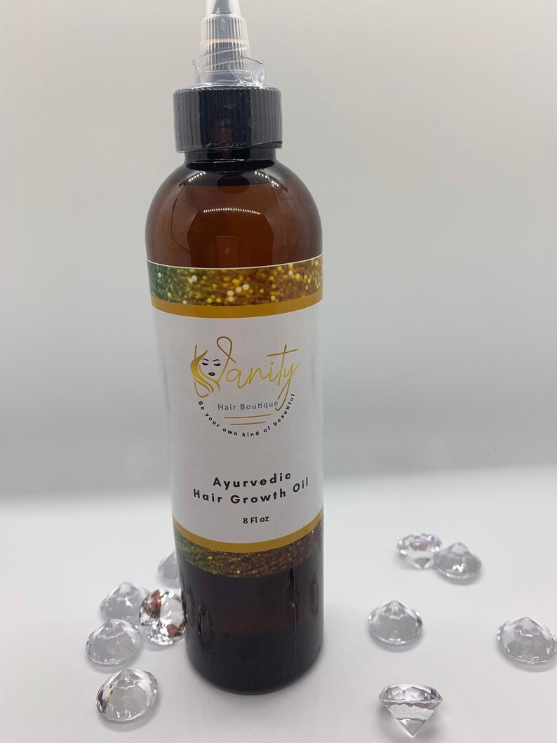 Ayurvedic Indian Herbal Hair Growth Oil Fenugreek Moringa Calendula Natural Hair Products Hair