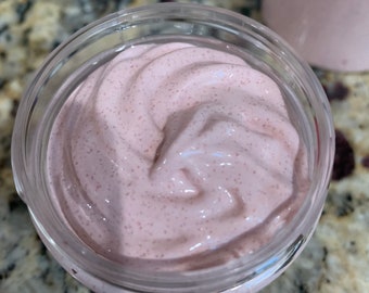 Japanese Cherry Blossom Foam Exfoliating Body Sugar Scrub - Skin Care - Handmade -Whipped Sugar Scrub - Body Scrub - Wholesale - Spa Parties