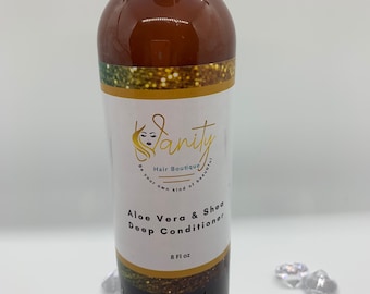Aloe Vera Moisturizing Conditioner - Deep Conditioner - Handmade - Natural Hair Products - Raw Shea Butter - Aloe Vera Plant