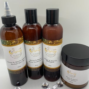 VHN Booster Set - Shampoo, Conditioner, Shea Smoothie and Hair Growth Oil - Natural Hair Products - Hair Treatment