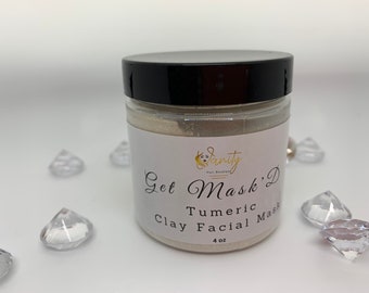 Tumeric Clay Face Mask - Bentonite Clay - Acne Soap - Acne Treatment - Handmade - Natural Beauty Products - Facial Toner