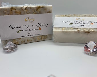 Oats & Honey Soap Bar - Natural Soap - Eczema Soap - Facial Soap Bar - Face Cleanser - Handcrafted Soap - Handmade Soap Bar - Wholesale