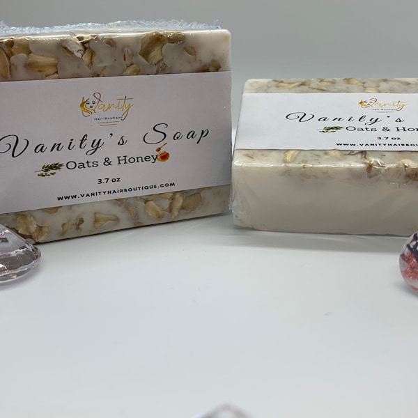 Oats & Honey Soap Bar - Natural Soap - Eczema Soap - Facial Soap Bar - Face Cleanser - Handcrafted Soap - Handmade Soap Bar - Wholesale