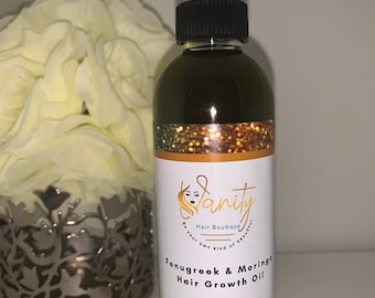 Fenugreek and Moringa Hair Growth Oil - Moringa Powder - Fenugreek - Natural Hair Oil - Natural Hair Products - Hair Treatment