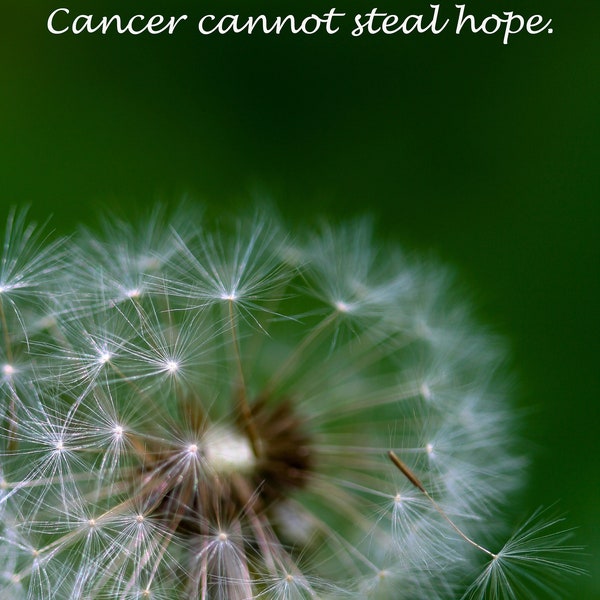 Cancer cannot steal hope, cancer is limited, inspirational, cancer remission gift, cancer patient gift, cancer diagnosis, oncologist gift