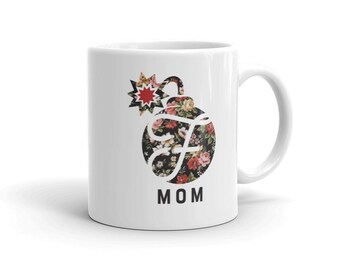 F-Bomb Floral Mom Mug, F-Bomb Mom, Mom Mug, Funny Mom Mug, Gift for Mom, Sweary Mom Gift, Moms Who Cuss Mug,