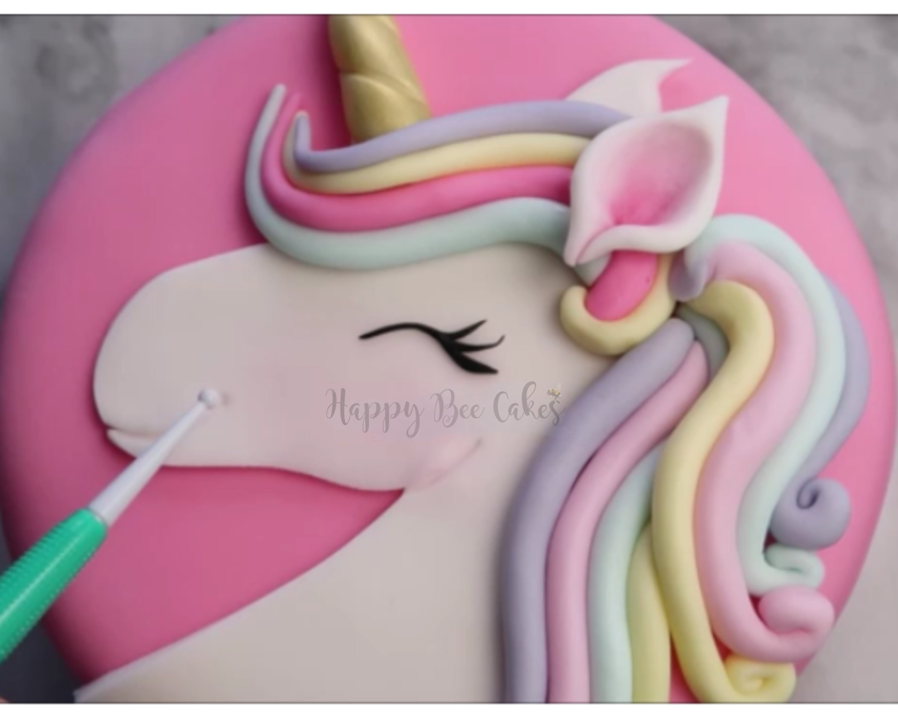 UNICORN Cake Topper Tutorial Templates Unicorn Cake - Etsy UK