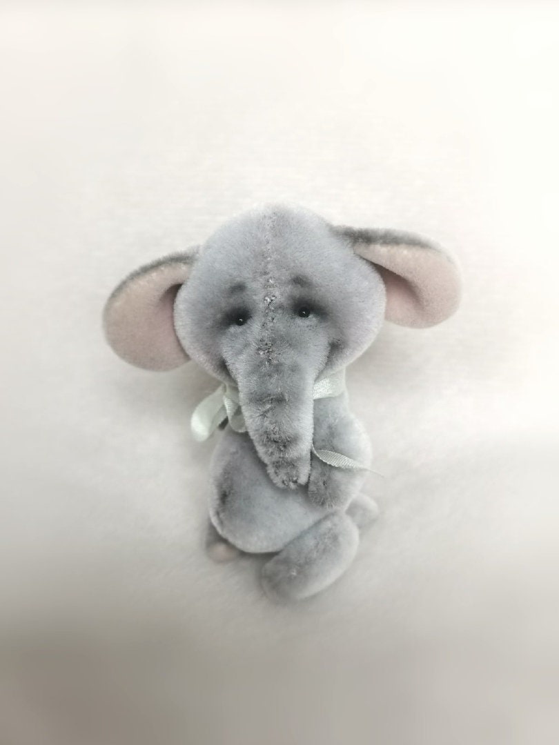 Miniature elephant 255 inch collectible elephant toy for doll Etsy
