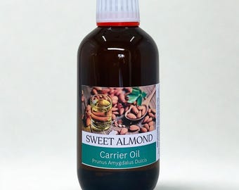 Sweet Almond Carrier Oil 100% Pure & Natural Cold Pressed Base Oil - Massage