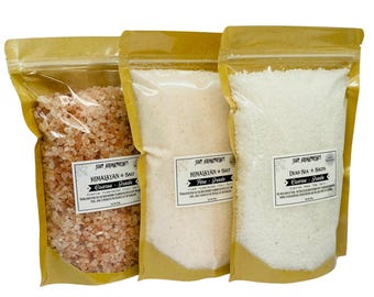 Premium Bath Salts | Himalayan Pink, Dead Sea, Epsom | 1kg