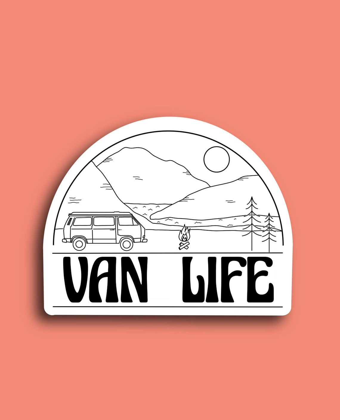 Van Life Sticker Traveler Van Wanderlust I Love Camping | Etsy