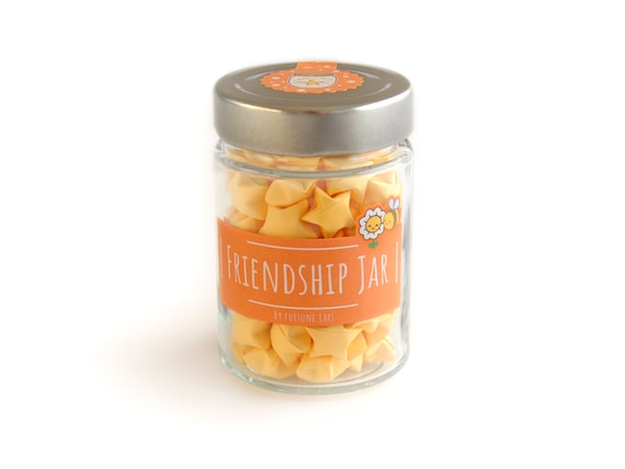 Friendship Jar Paper Stars in a With Quotes for Friends Work - Etsy Denmark Friendship Jar Paper Stars in a With Quotes for Friends Work - Etsy Denmark