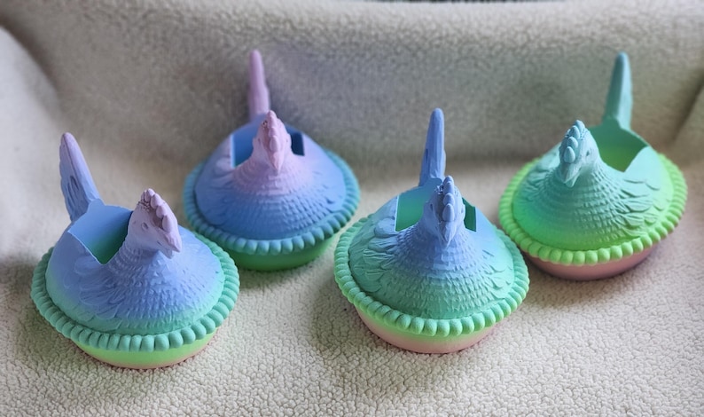 Hen on a nest foaming soap holder imagen 3