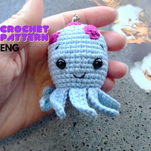 Crochet octopus pattern, Amigurumi octopus pattern, Little octopus pattern, Octopus soft toy pdf