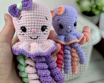 Crochet Jellyfish Amigurumi Toy Pattern: Easy Sea Cuties (PDF Pattern)