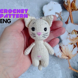 Kitten crochet pattern, Little crochet cat. Crochet cat pattern, Amigurumi cat pattern