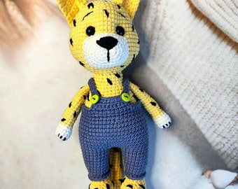 Crochet Leopard Toy Pattern: Amigurumi Cheetah (PDF Pattern)