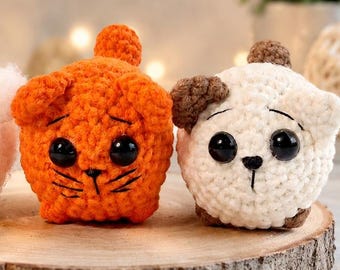 Amigurumi Cat Crochet Pattern | Plush Kitten Toy Tutorial (PDF Download)