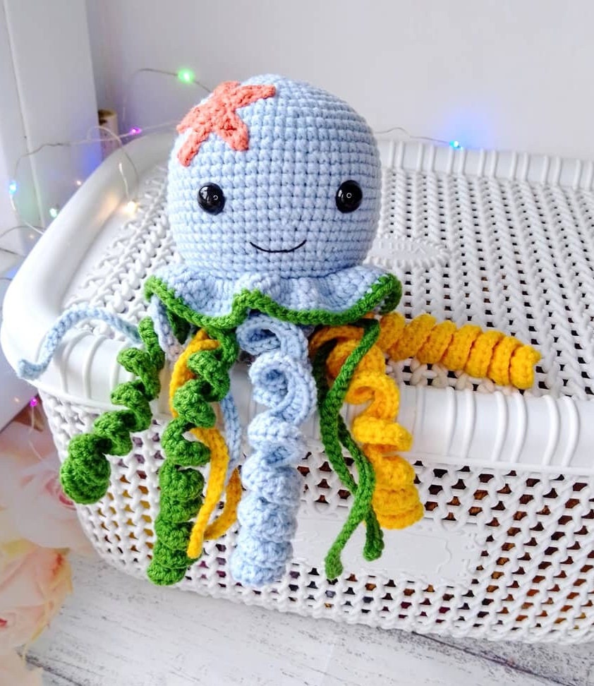 Jellyfish, Crochet Stuffed Animal - The McGarvey Workshop