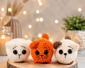 Amigurumi Cat Crochet Pattern | Plush Kitten Toy Tutorial (PDF Download)