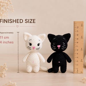 Kitten Crochet Pattern PDF, Amigurumi Cat Pattern, Easy Crochet Cat Tutorial, Cute Cat Plush Pattern, Beginner Crochet, Instant Download image 4