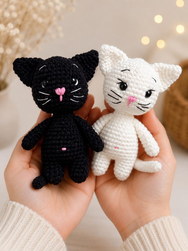 Kitten Crochet Pattern PDF, Amigurumi Cat Pattern, Easy Crochet Cat Tutorial, Cute Cat Plush Pattern, Beginner Crochet, Instant Download image 8