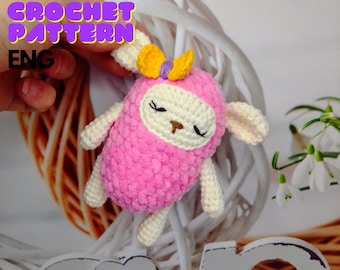Sheep Amigurumi Crochet Pattern: Plush Toy (PDF)