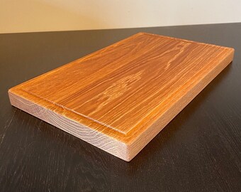 White Oak Cutting Board / 10 by 16 Inches / Juice Groove Wood Cutting Board / 1.125" Thick / Cheese Board / Chopping Board