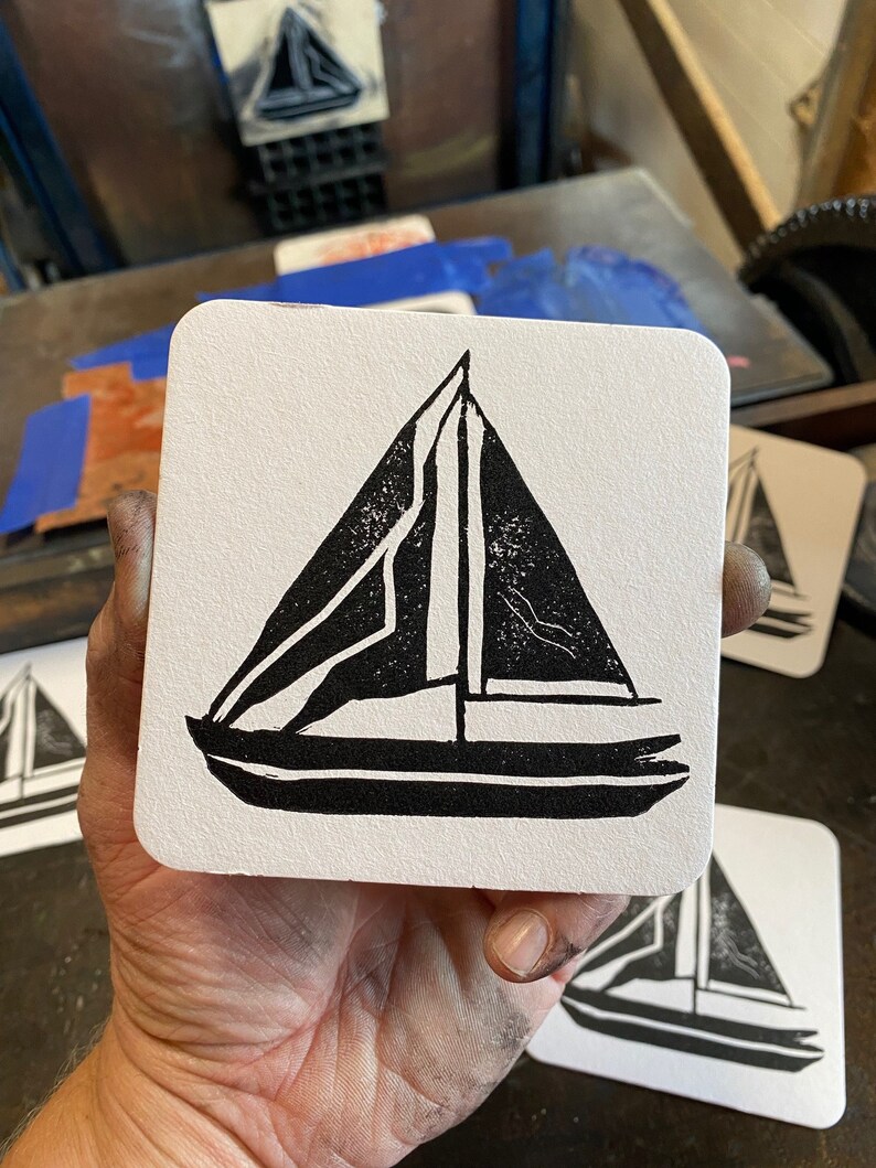 SmithMakes Sailboat Coasters - Thumbnail 2