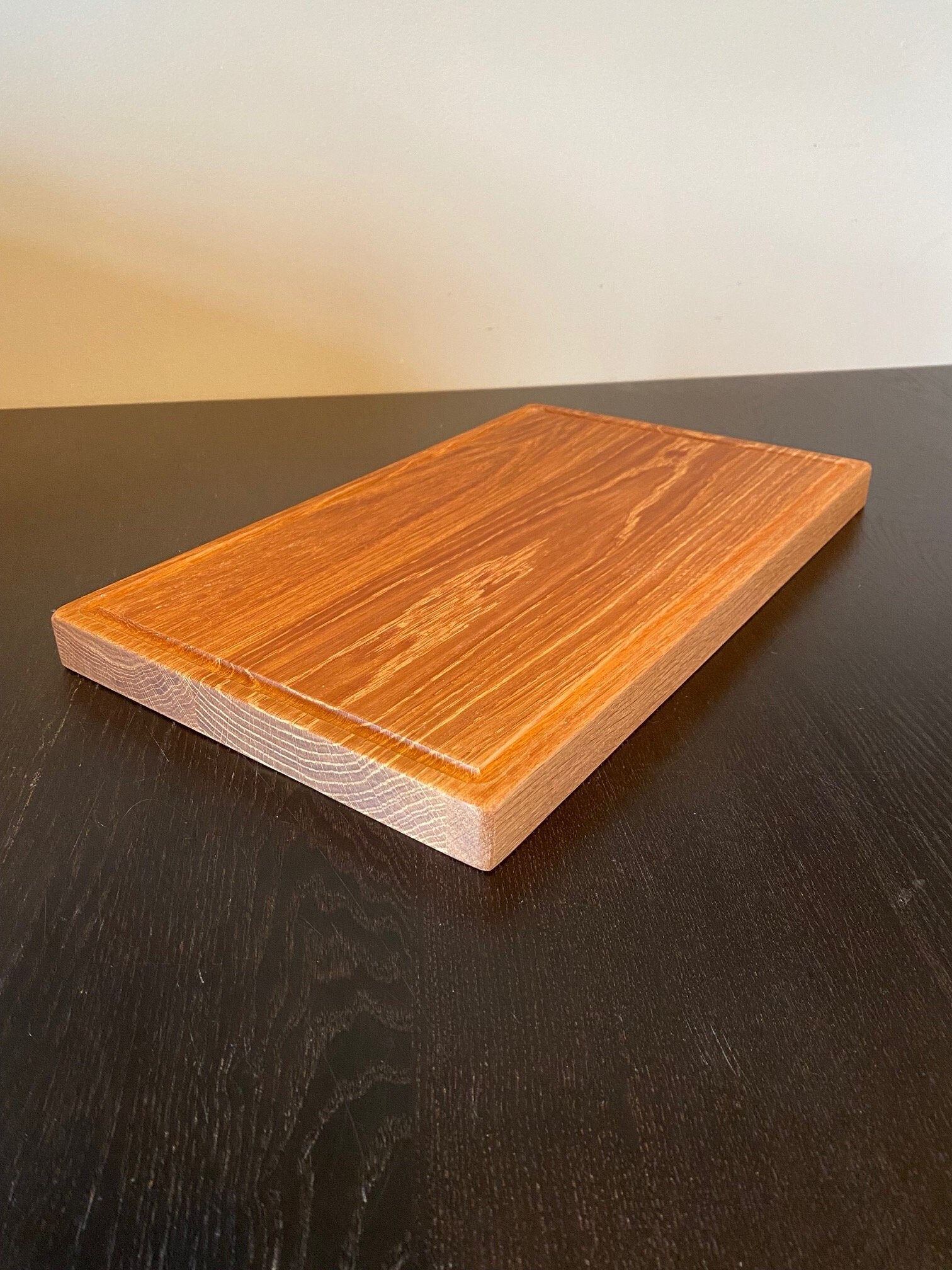 Oak Cutting Board Groove Etsy
