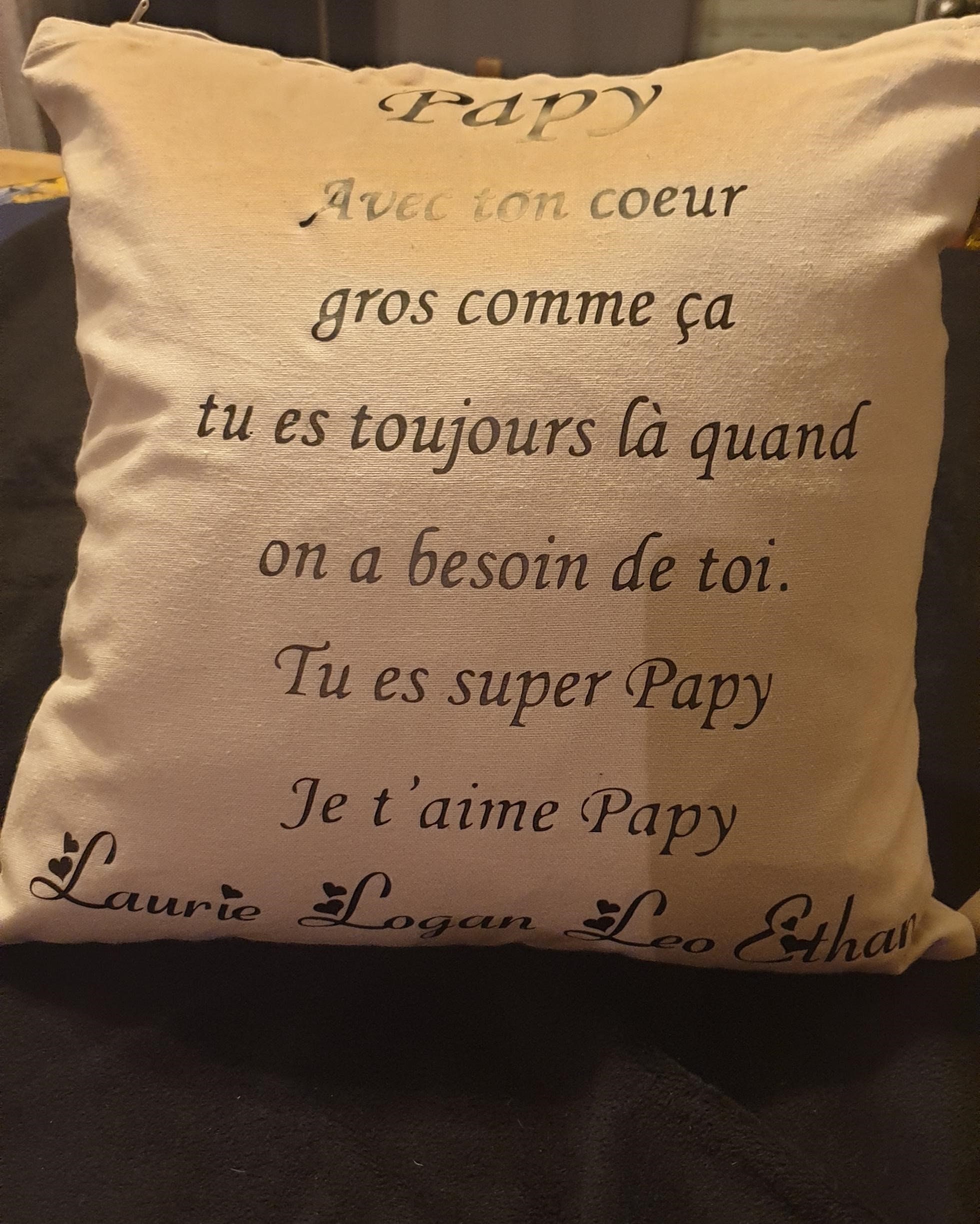 Coussin Uni Personnalisable