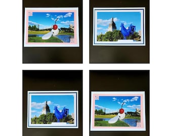 Sculpture Garden Minneapolis - Handmade Photo Greeting Cards - 5X7 Blank - Any Occasion - Gift Set