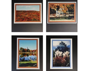 Autumn Colors - Handmade Photo Greeting Cards - 5X7 Blank - Any Occasion - Gift Set