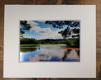 Reflections - William O'Brien State Park - Minnesota - 5X7 Photograph secured to an 8X10 Mat with backboard
