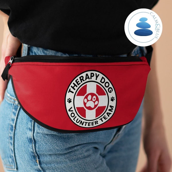 Therapy Dog Belt Bag, Fanny Pack, Therapy Dog Volunteer Team, hold essentials while you are hands-free, use for cell phone, keys, or treats!