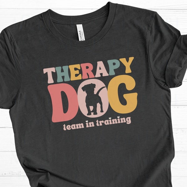 Therapy Dog in Training Shirt, Assistance Dog in Training, Dog t-shirt, Dog Mom Tee, Gift for Dog Trainer