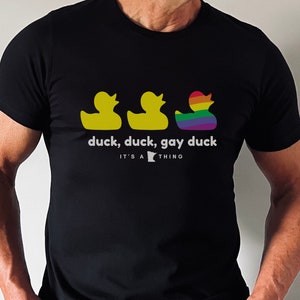 Minnesota Pride T-Shirt, Duck Duck Gay Duck, It's a Minnesota Thing, Funny LGBTQ tee, Minneapolis Pride Apparel for Minnesotans